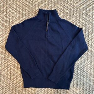 Boys Navy Crewcuts Quarter-zip Sweater